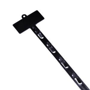 Plastic Clip Strip 12 Station with Plate – Black