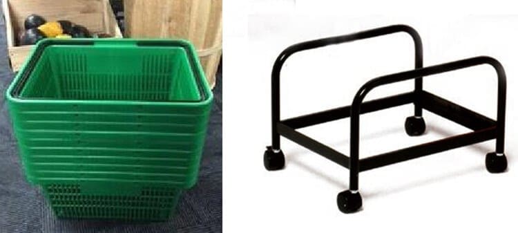 Retail Shopping Baskets with Stand