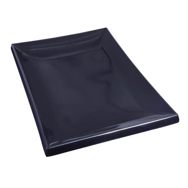 Melamine Asian Platter Black - 395x260mm