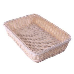 Poly Wicker Basket Large