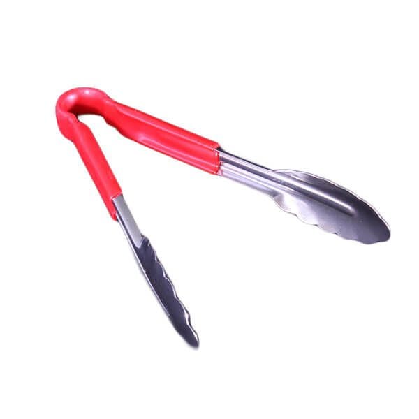 Stainless Steel Tongs 230mm (Red)
