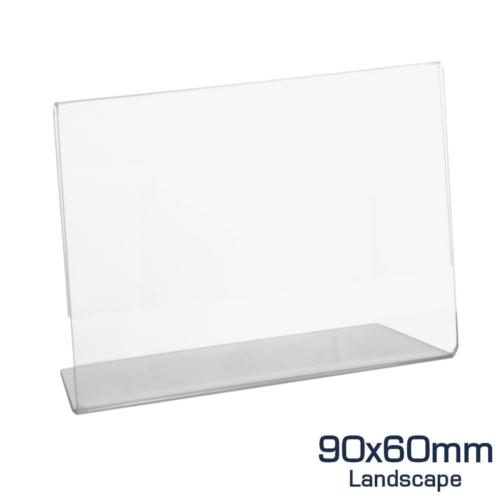 90x60mm Landscape Single Sided Card Holder 1 ADCH1 single sided card holder 90 60 landscape 1