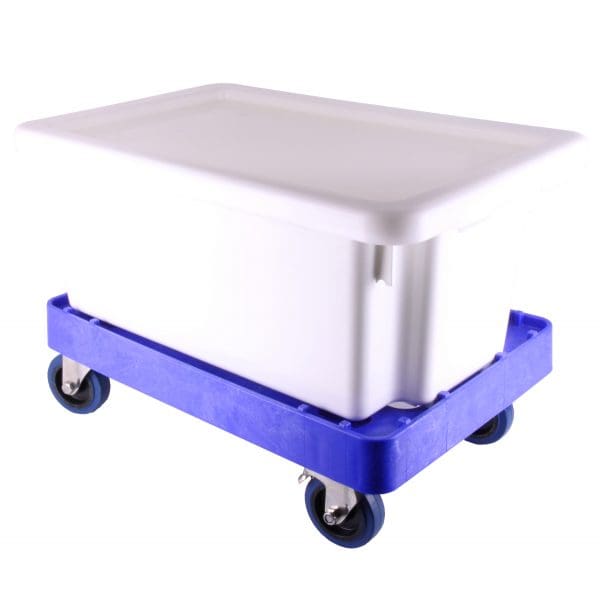 Blue crate dolly