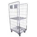 Cage Trolley 2-Sided with Shelf