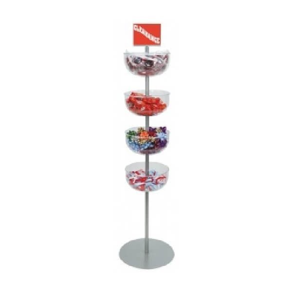 Fish Bowl Display Stand 4-Tier