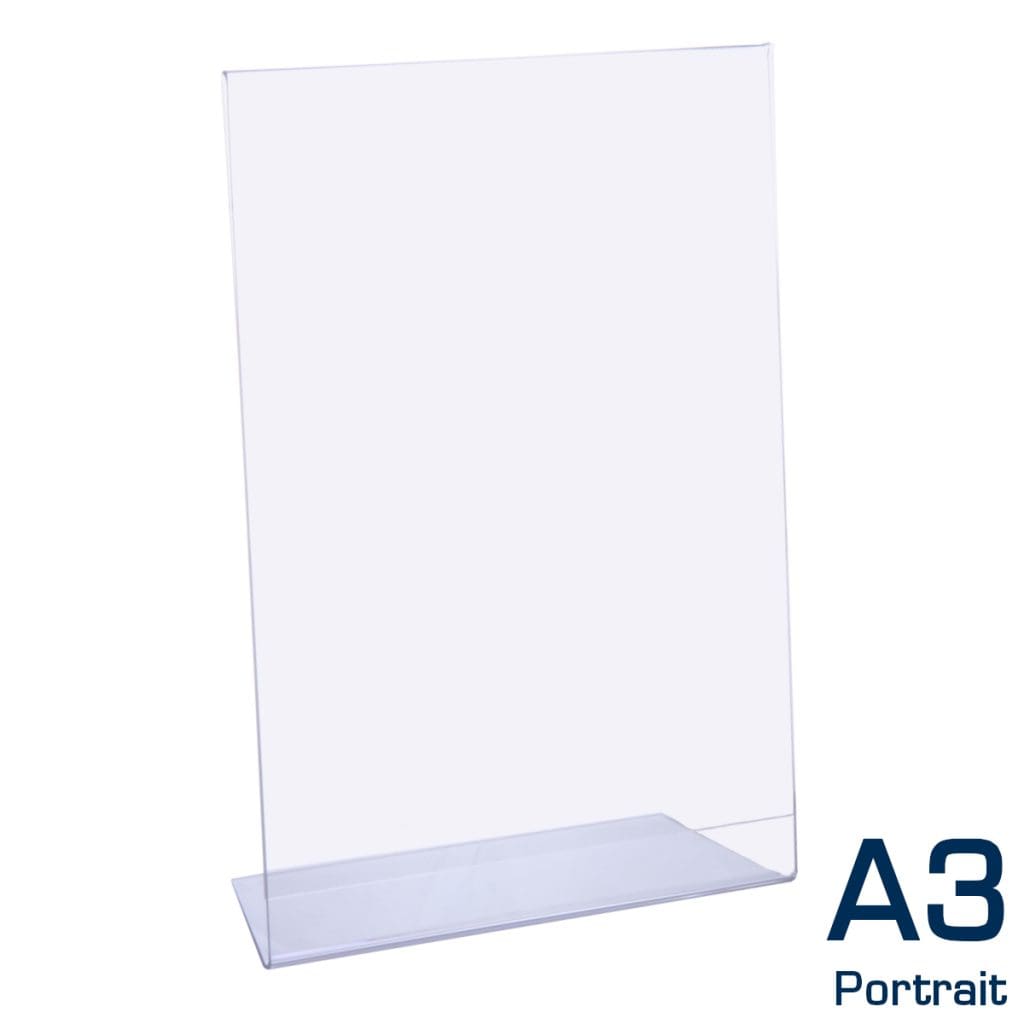 A3 Portrait Single-Sided Card Holder (Premium) 1 single-sided-card-holder-a3-portrait-3mm