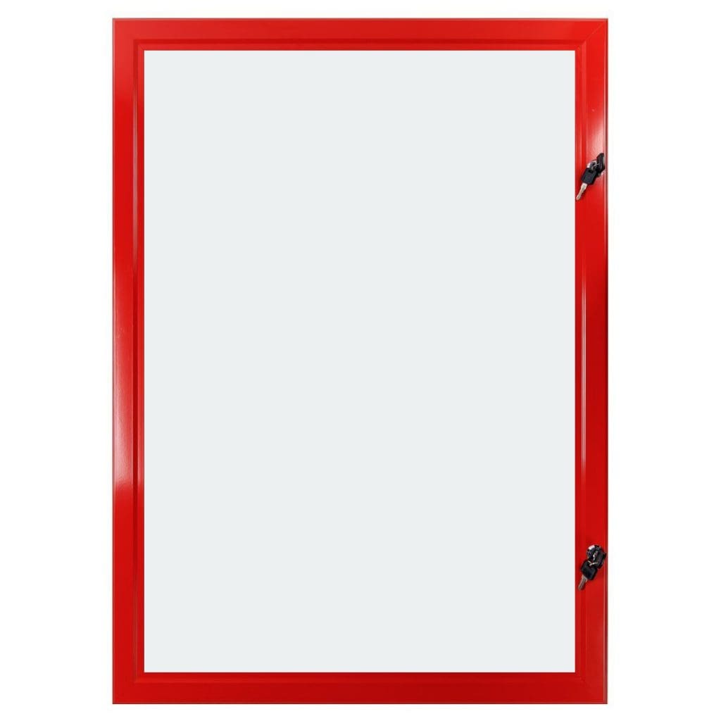 A4-A0 Snap Frame Tamper Proof/Weather Resistant Red 1 outdoor-poster-frame-a0-red