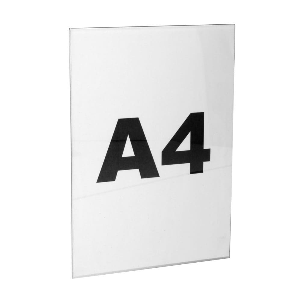 PETG Flat Ticket Holder A4 1 adsf5bp a4 petg flat ticket holder