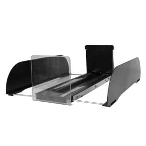 nudge pro pusher tray set extended with 90 degree front stop 1