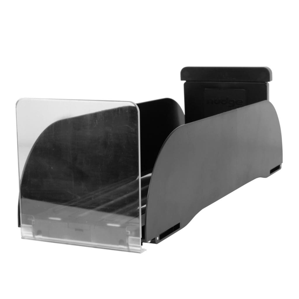 nudge pro pusher tray set with 90 degrees front stop 1